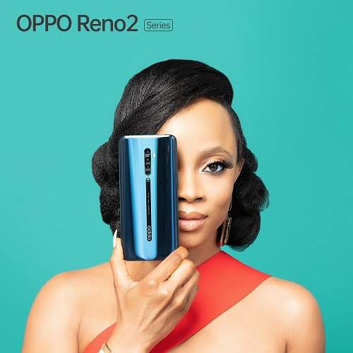 Toke Makinwa for OPPO Reno2 launch in Nigeria