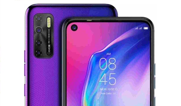 TECNO Camon 15 with punch hole selfie camera