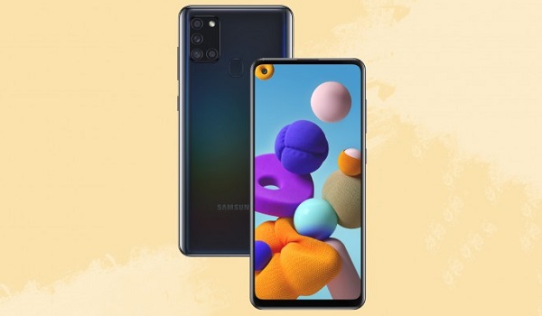 Samsung Galaxy A21s front and back