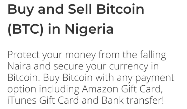 buy and sell Bitcoin in Nigeria with paxful