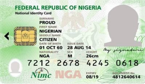 nin - national identification number