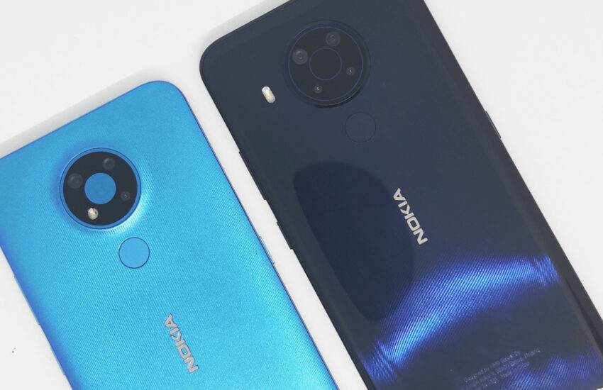 Nokia 3.4 and Nokia 5.4 back