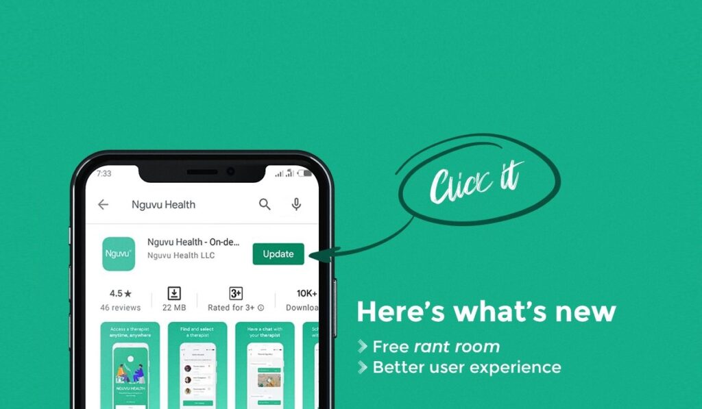 Nguvu Health is an app for mental health therapy and consulting