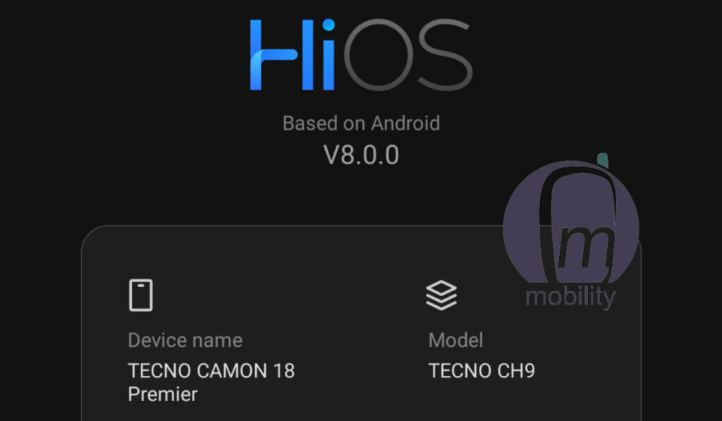 HiOS 8 on TECNO Camon 18 Premier is based on Android 11 
