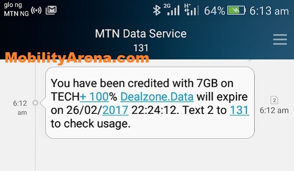 mtn 7gb data plan