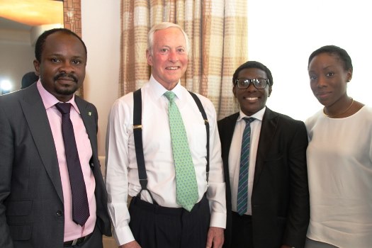 From left, Chief Operating Officer, Brimass, Mr. Stephen Ojji; Leadership Expert and Business Coach, Mr. Brian Tracy; Head, Business Segment, Etisalat Nigeria, Mr. Bidemi Ladipo; and Head, High Value Event and Sponsorship, Etisalat Nigeria, Ms. Ebi Atawodi