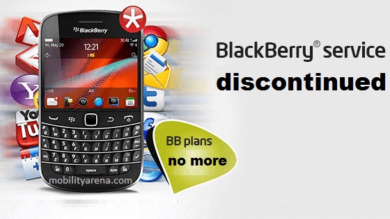 mobile networks discontinue BlackBerry Internet Service