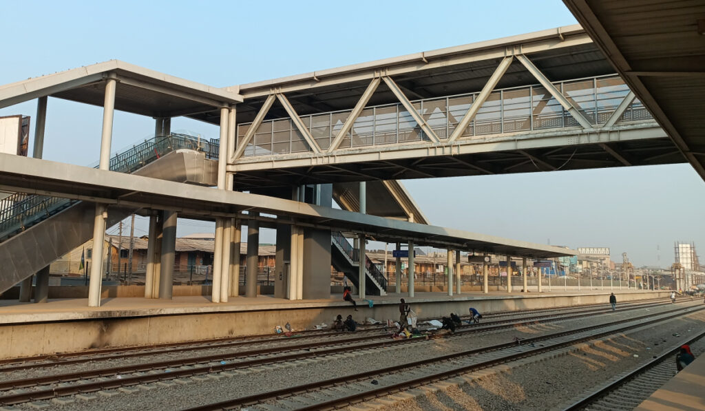 Rail tracks at a train station - shot with Unihertz Tank rugged smrtphone