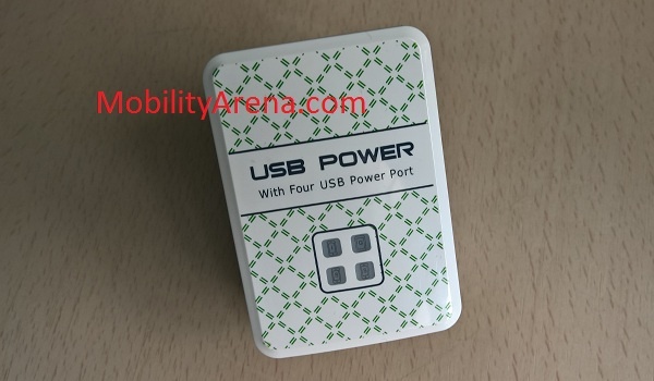 4 Port USB Power Adapter pins