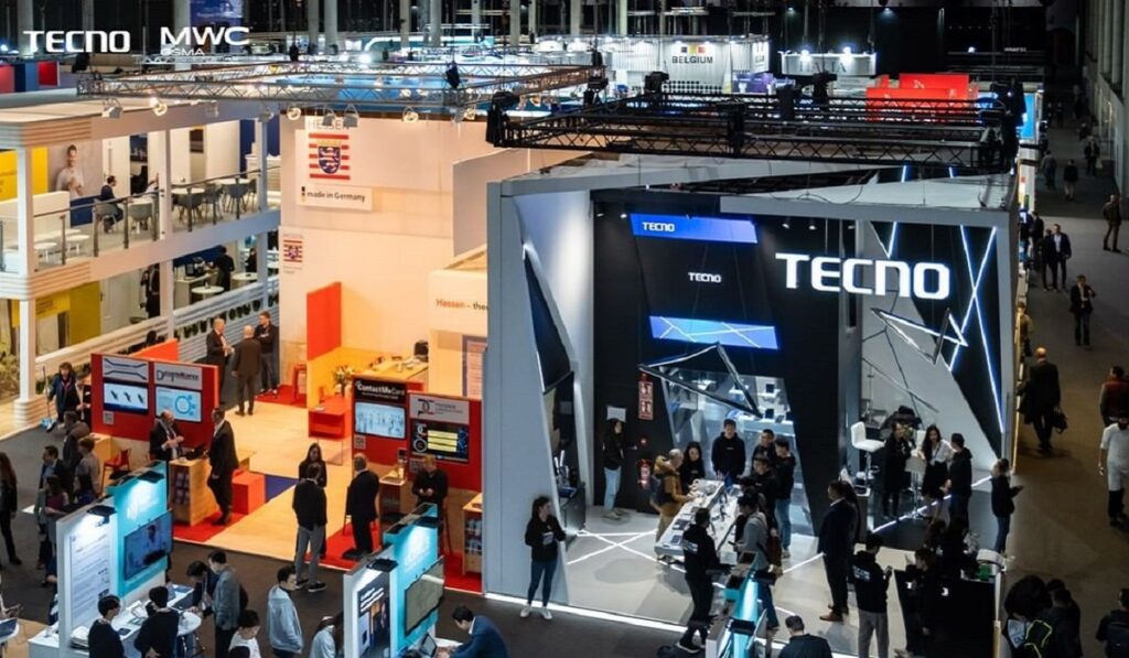 TECNO at MWC 2023 booth