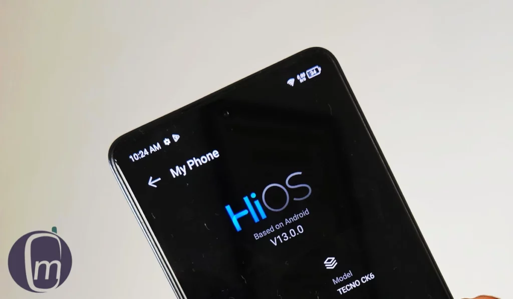 TECNO Camon 20 runs HiOS 13 based on Android 13