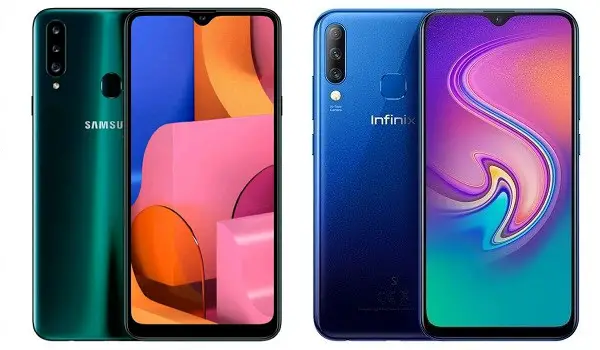 Samsung Galaxy- 20s vs Infinix s4 comparison