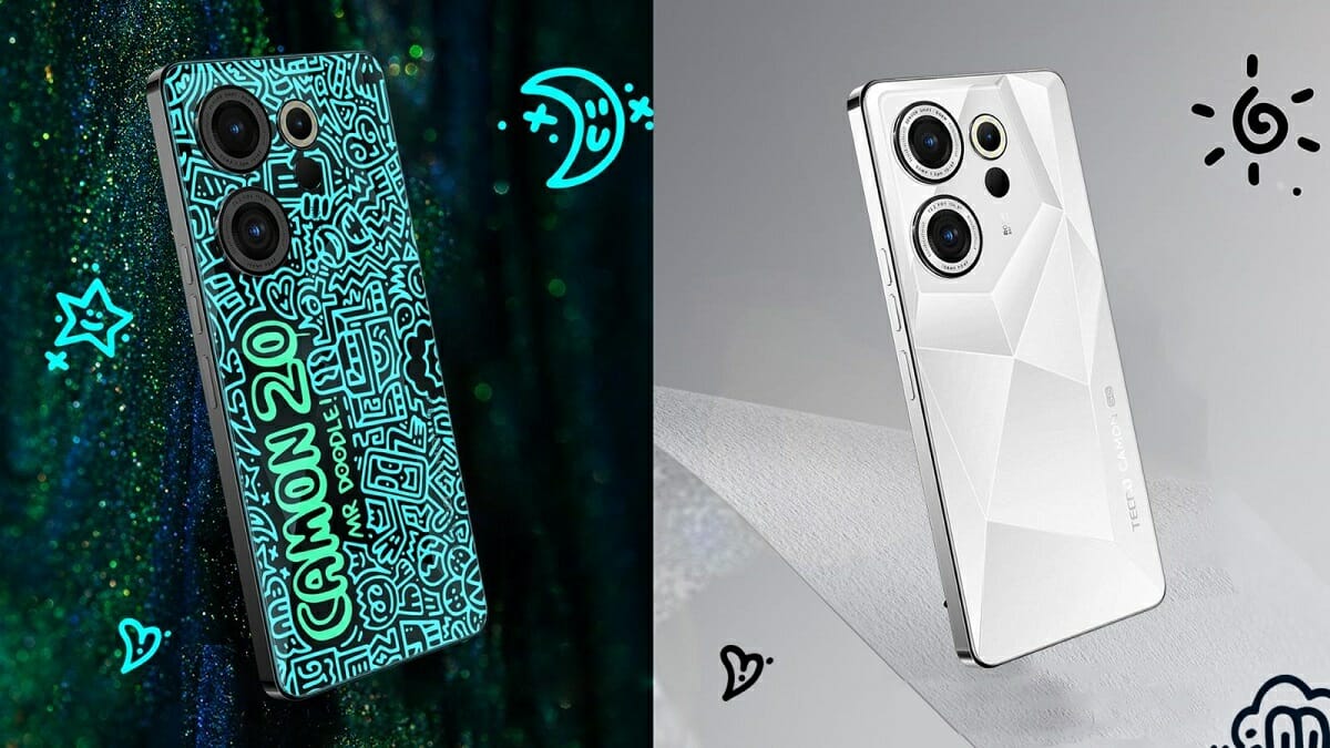 TECNO CAMON 20 Doodle Edition with Android 13.