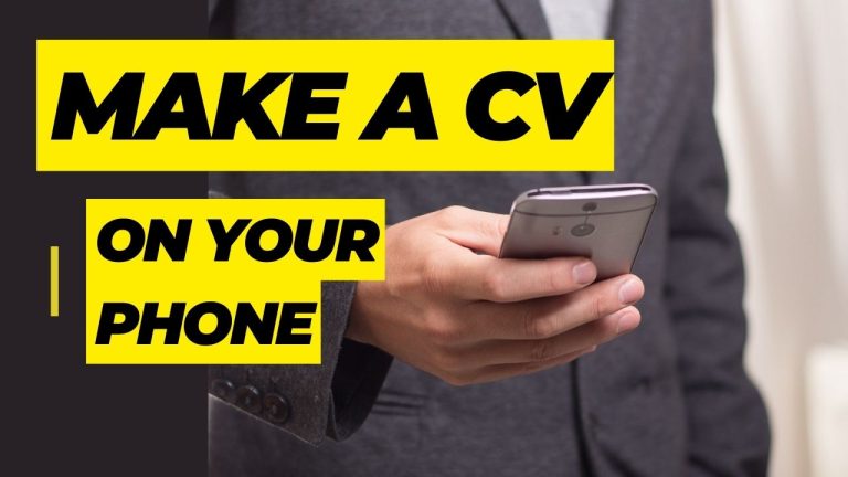 How To Make A Cv In Phone