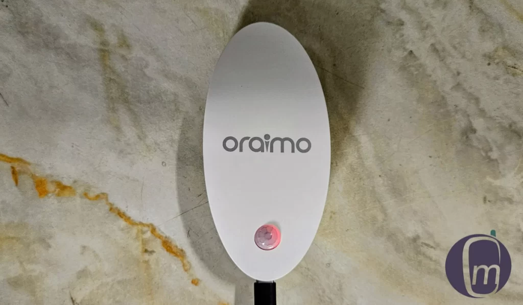 Charging the Oraimo motion sensor light. 