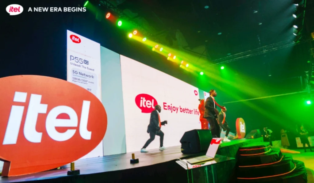 Presentation during the itel P55 series unveiling 