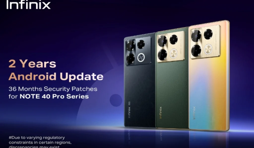 Software Update Commitment for NOTE 40 Series
