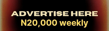 Advertise here for ₦20,000 a week