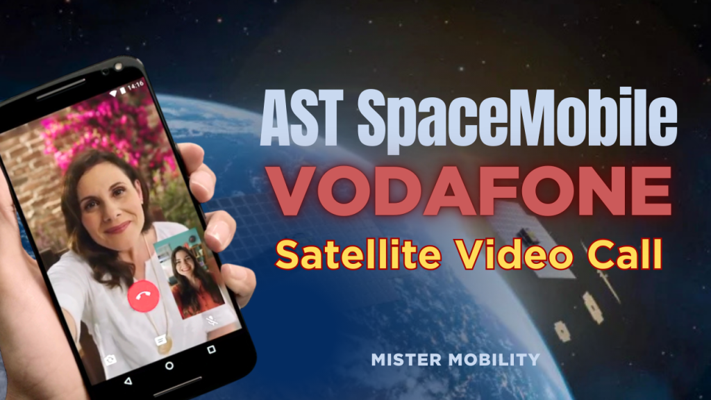 Vodafone made the first Direct-to-Cell Satellite video call