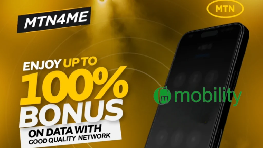 MTN4ME 100% bonus data offer 