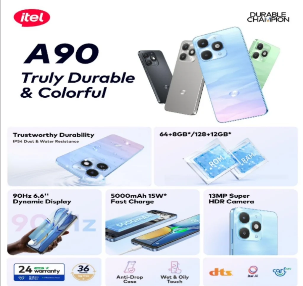 Meet the itel A90: The Only Colorful & Durable Smartphone You Can Get for Under 100,000 Naira 1 Meet the itel A90: The Only Colorful & Durable Smartphone You Can Get for Under 100,000 Naira