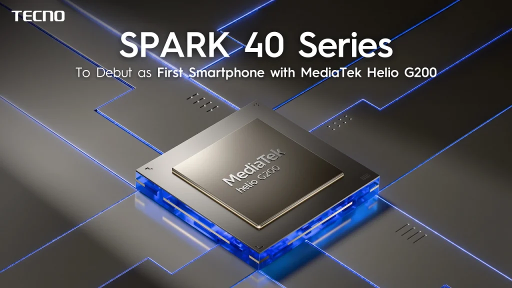 MediaTek announces Helio G200, and it is not exactly a totally new chipset 1 TECNO Spark 40 series is the first smartphone with the new MediaTek Helio G200 chipset.